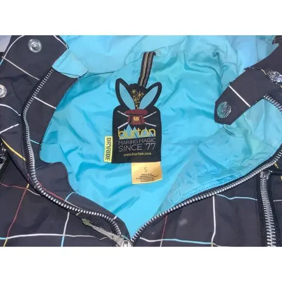 Burton Dry Ride Snowboarding Ski Jacket Hooded Shell Full Zip Womens Small - Picture 2 of 8